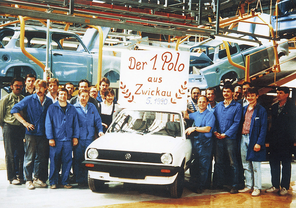 The first Volkswagen produced at the company's Zwickau complex was a Polo.