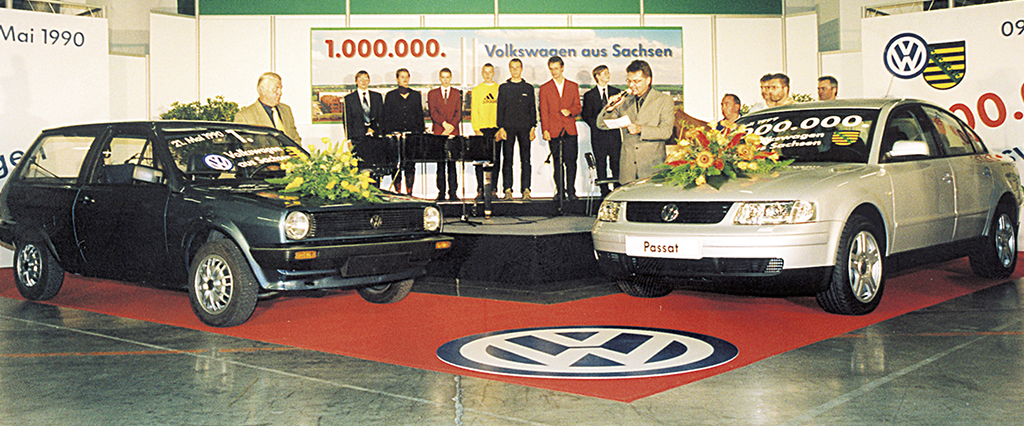 The one millionth VW, a Passat, rolled off the Zwickau production lines in 1999. 